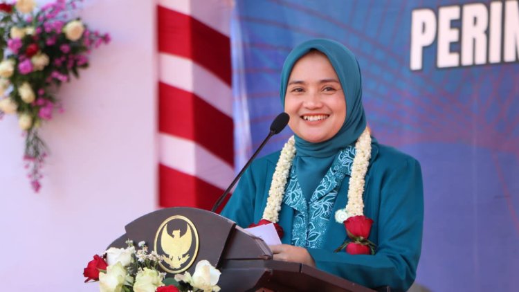 Ketua Tim Pembina Posyandu Kabupaten Sumenep, Nia Kurnia Fauzi. (Foto : Istimewa)